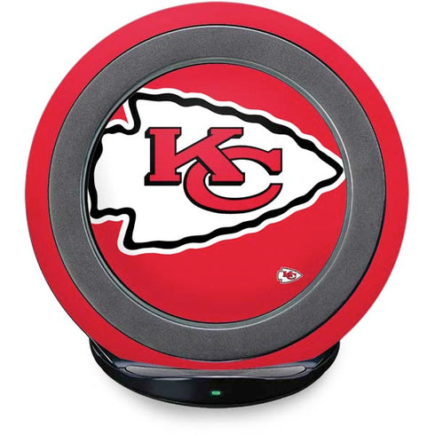 NFL Kansas City Chiefs Large Logo Fast Charge Wireless Charging Stand Skin